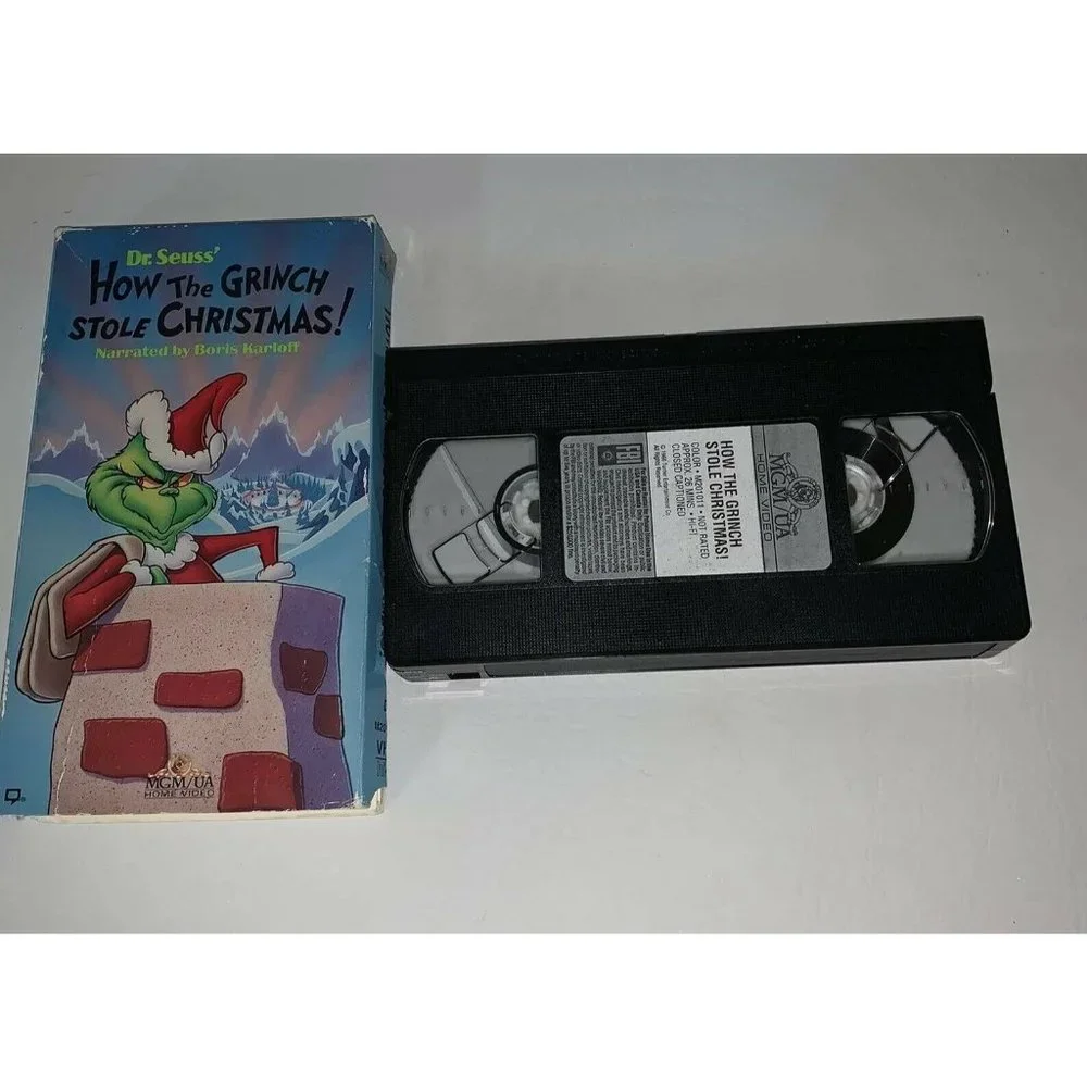 How the Grinch Stole Christmas VHS 1990 Children's Family Video Tape